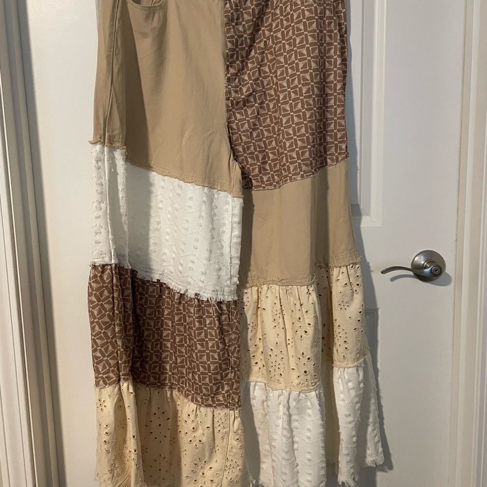 Patchwork Beige and Brown POL